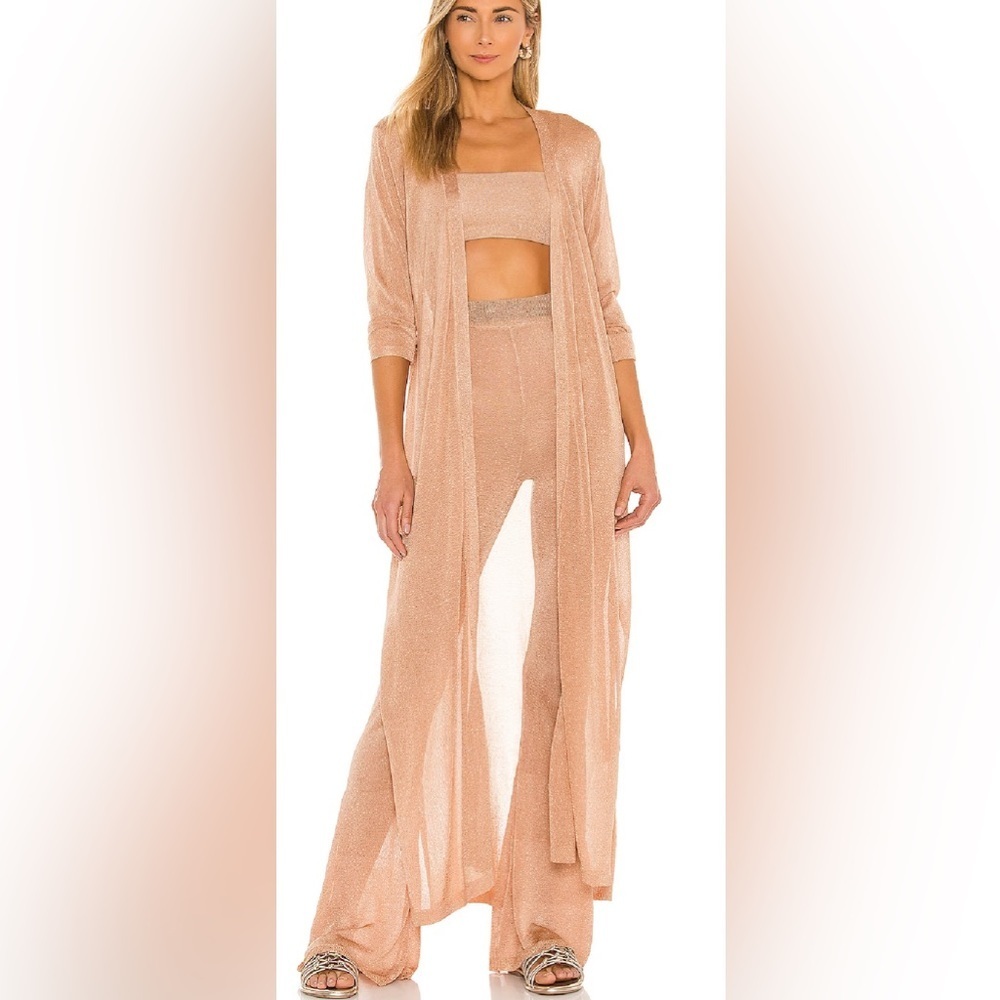 L Space Glisten pants in color champagne - size large - new with tags - revolve